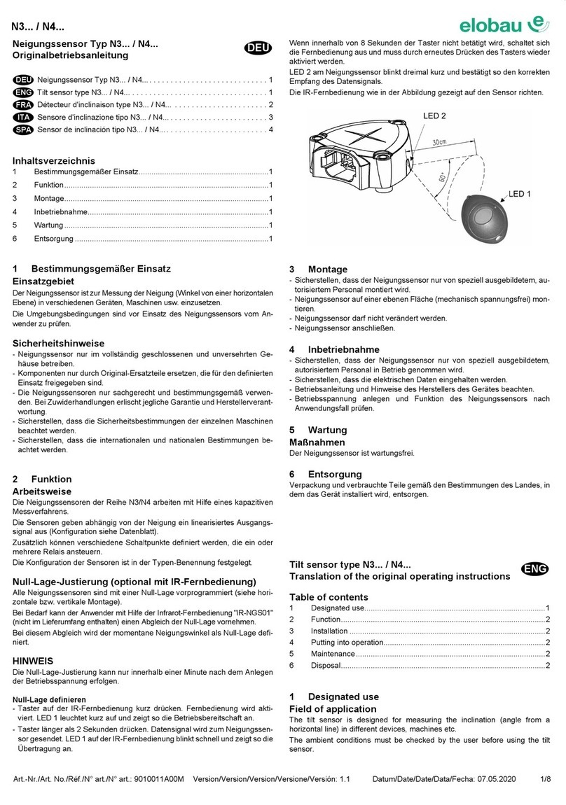 elobau N3 Series User manual