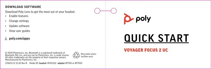 Poly Voyager Focus 2 UC Series quick start