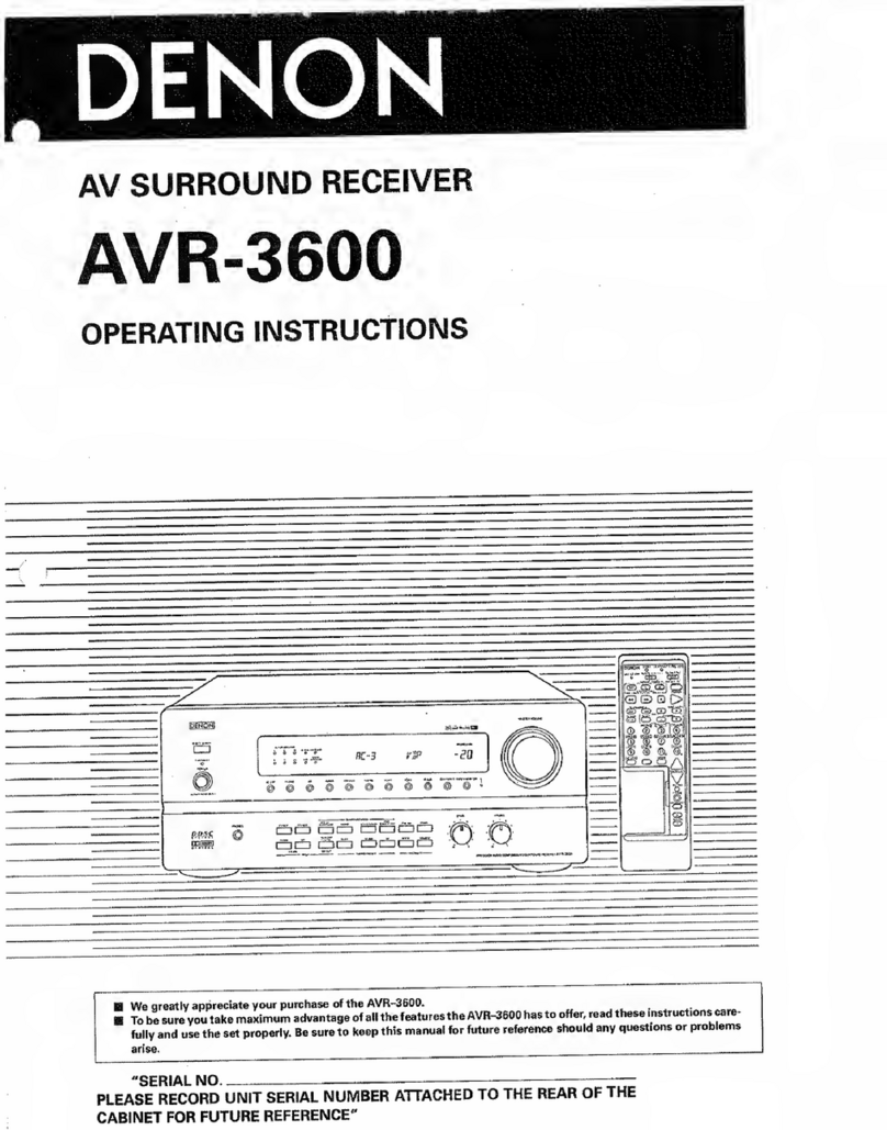Demon AVR-3600 operating instructions