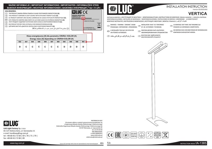 LUG VERTICA User manual