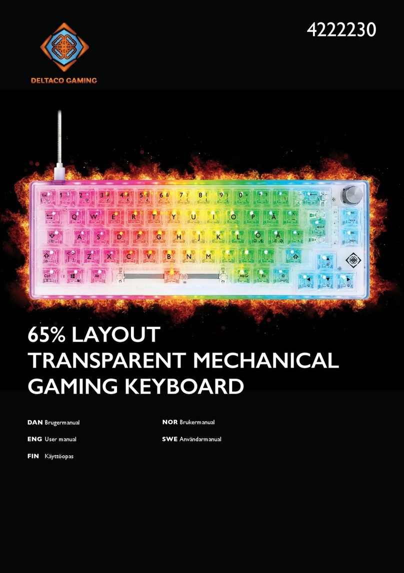 Deltaco Gaming 4222230 User manual