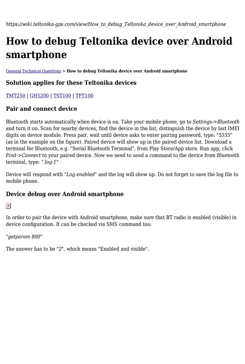 Teltonika TMT250 How-to