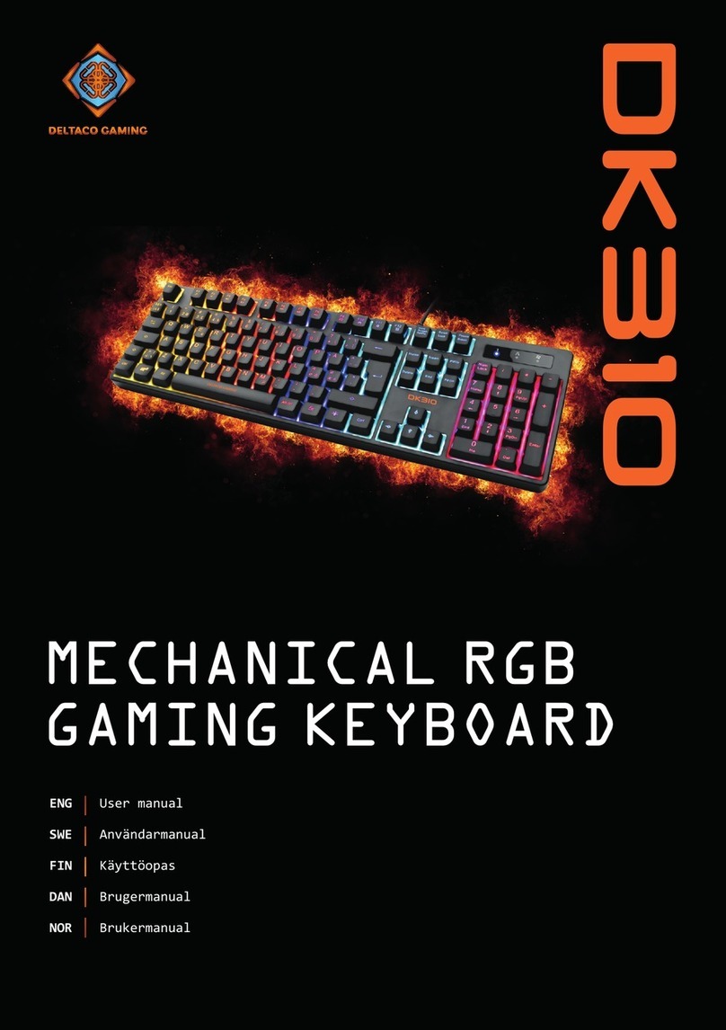 Deltaco Gaming DK310 User manual