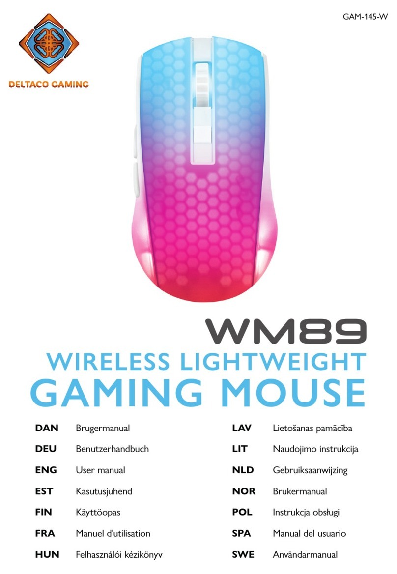 Deltaco Gaming WM89 User manual