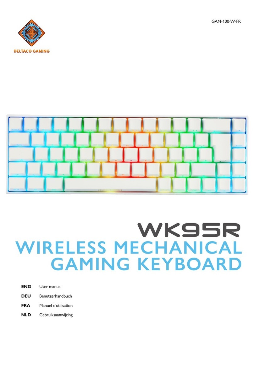 Deltaco Gaming WK95R user manual