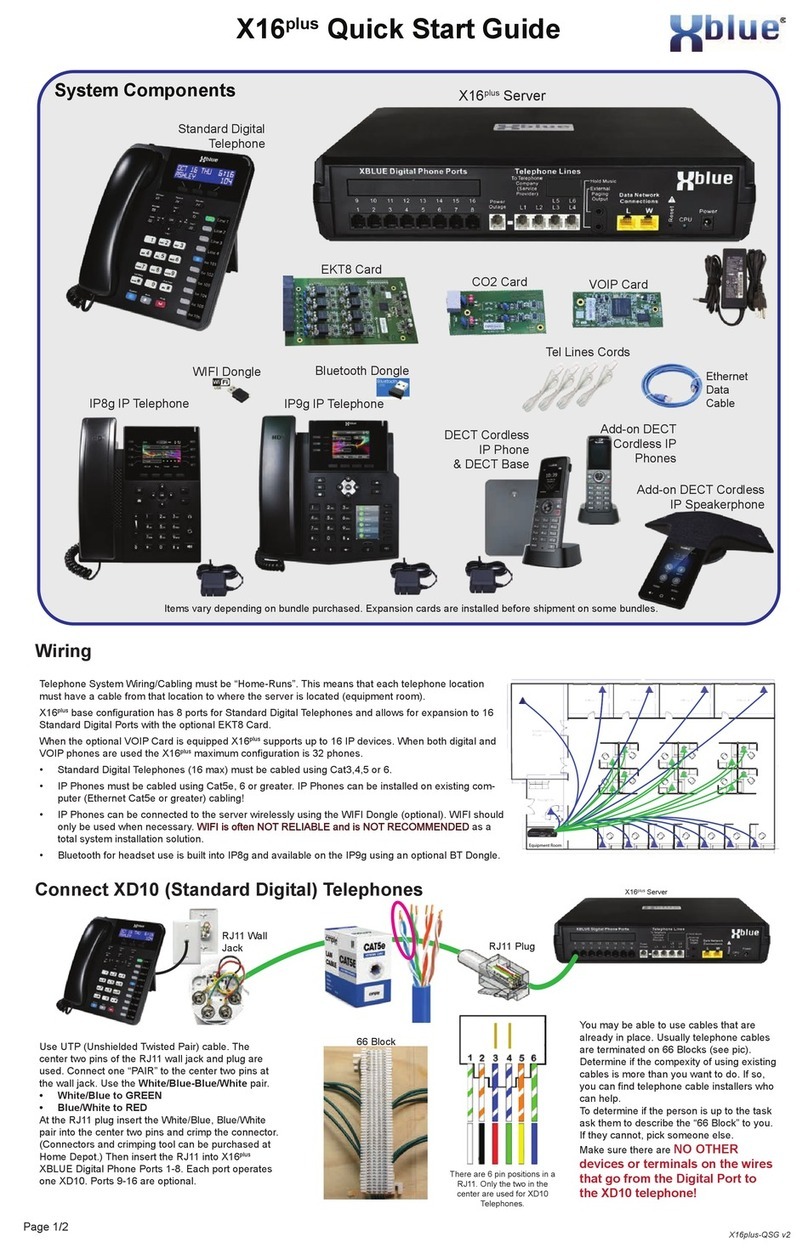 Xblue Networks X16plus User manual