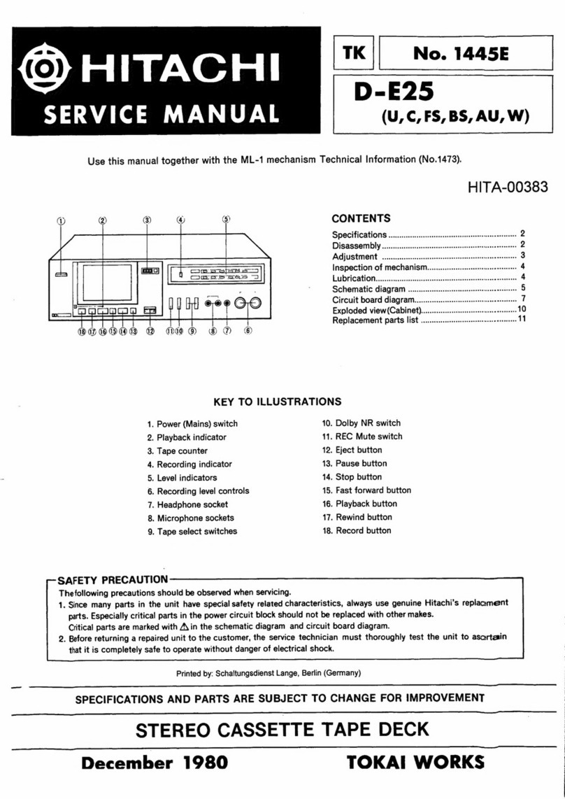 Hitachi D-E25 User manual Hitachi D-E25 User manual