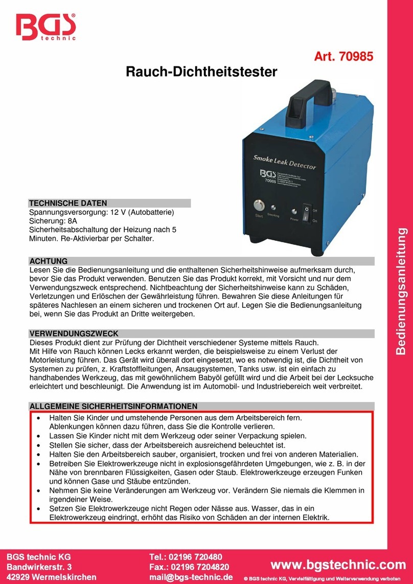 BGS technic 70985 instruction manual
