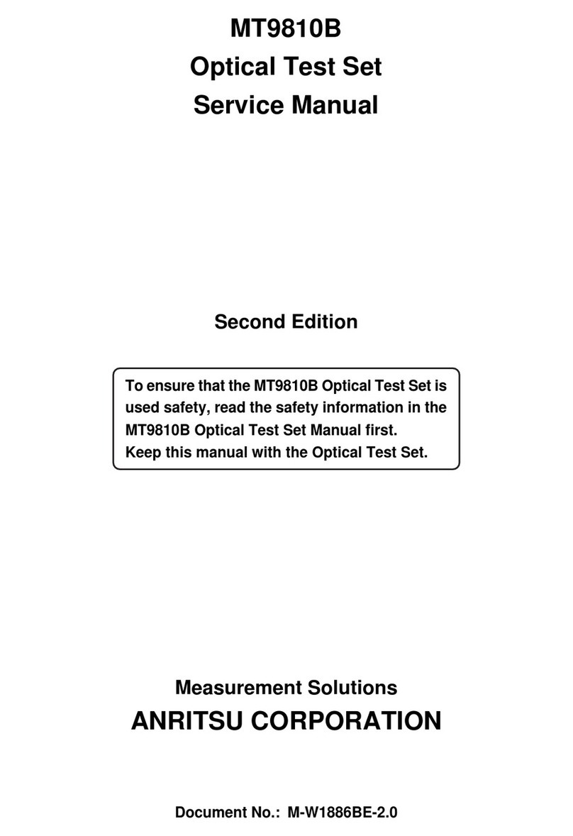 Anritsu MT9810B User manual
