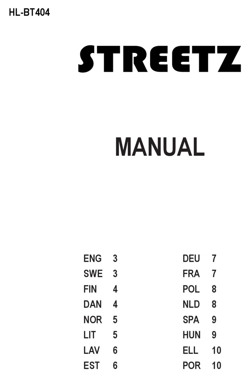 Streetz HL-BT404 manual