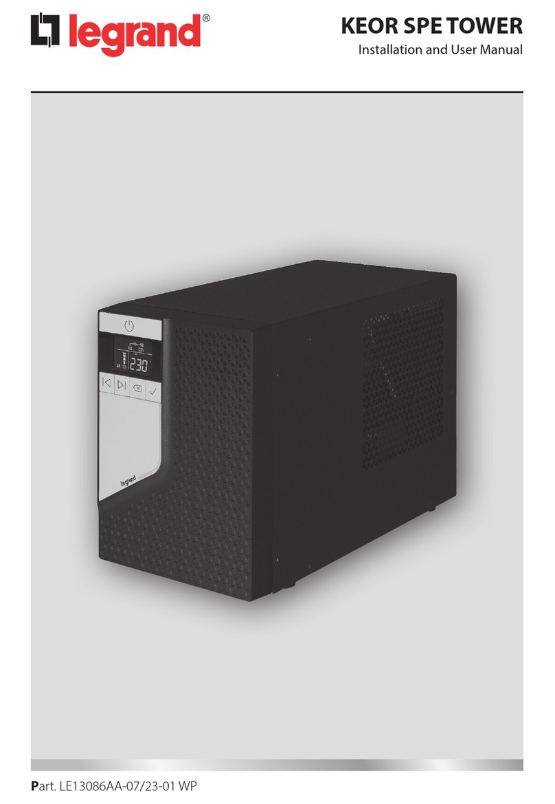 LEGRAND KEOR SPE TOWER Series User manual