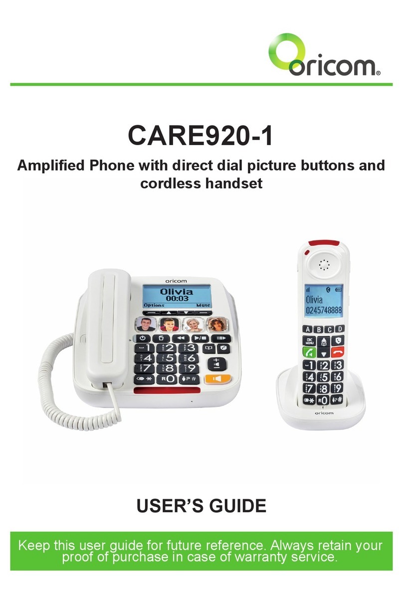Oricom CARE920-1 user guide