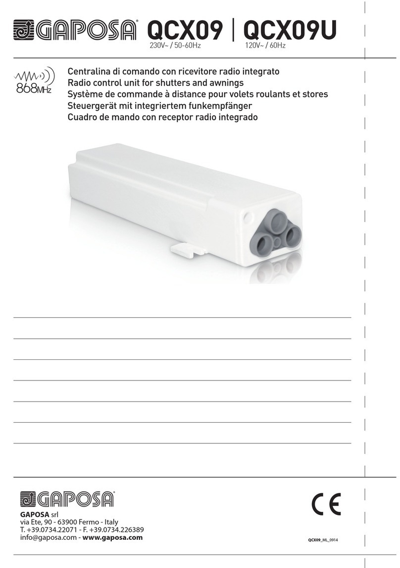GAPOSA QCX09 User manual