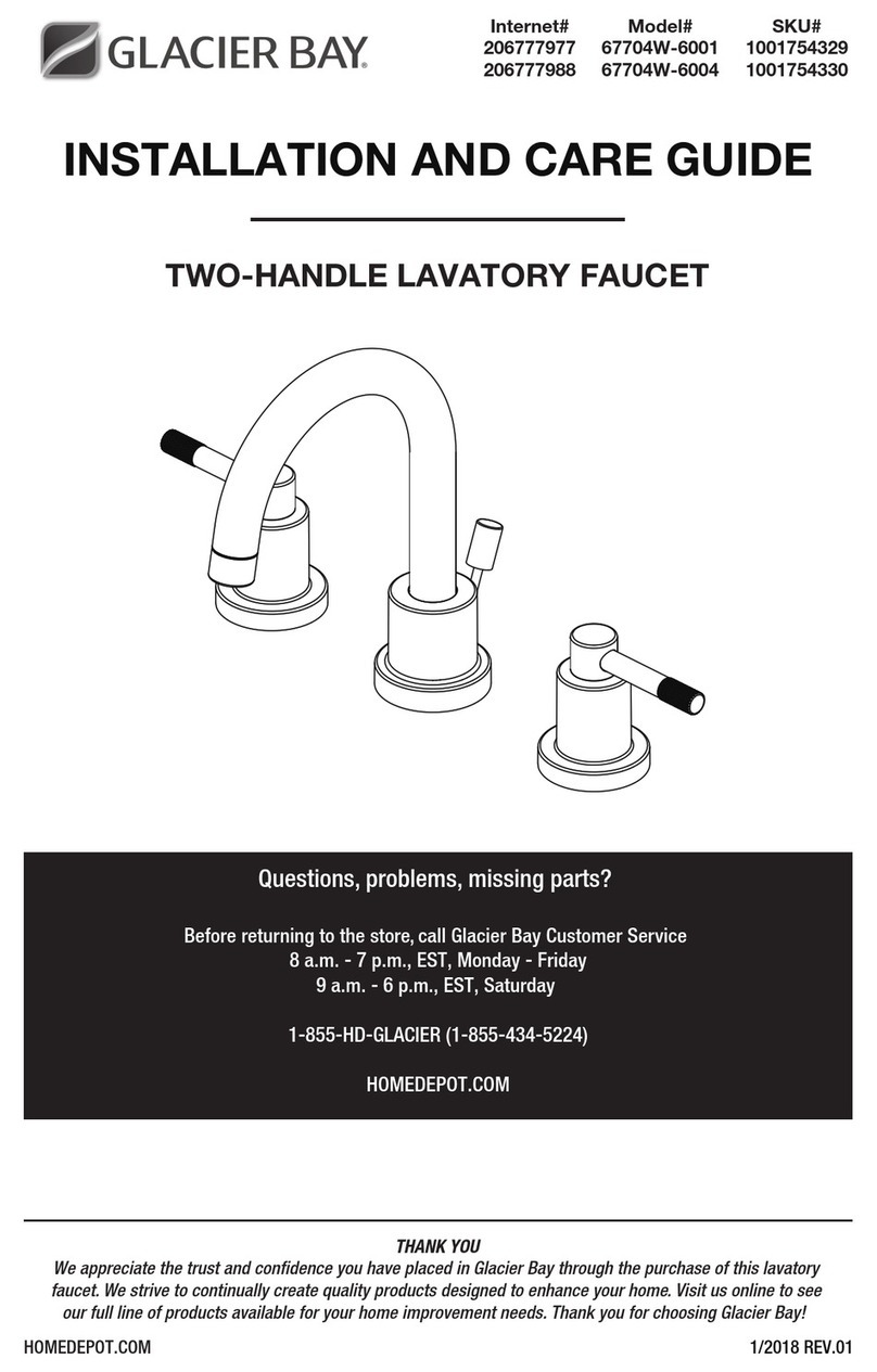 Glacier bay 67704W-6001 Assembly instructions