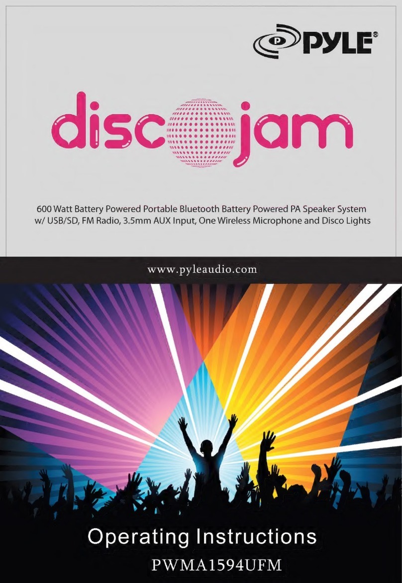 Pyle Discojam PWMA1594UFM User manual