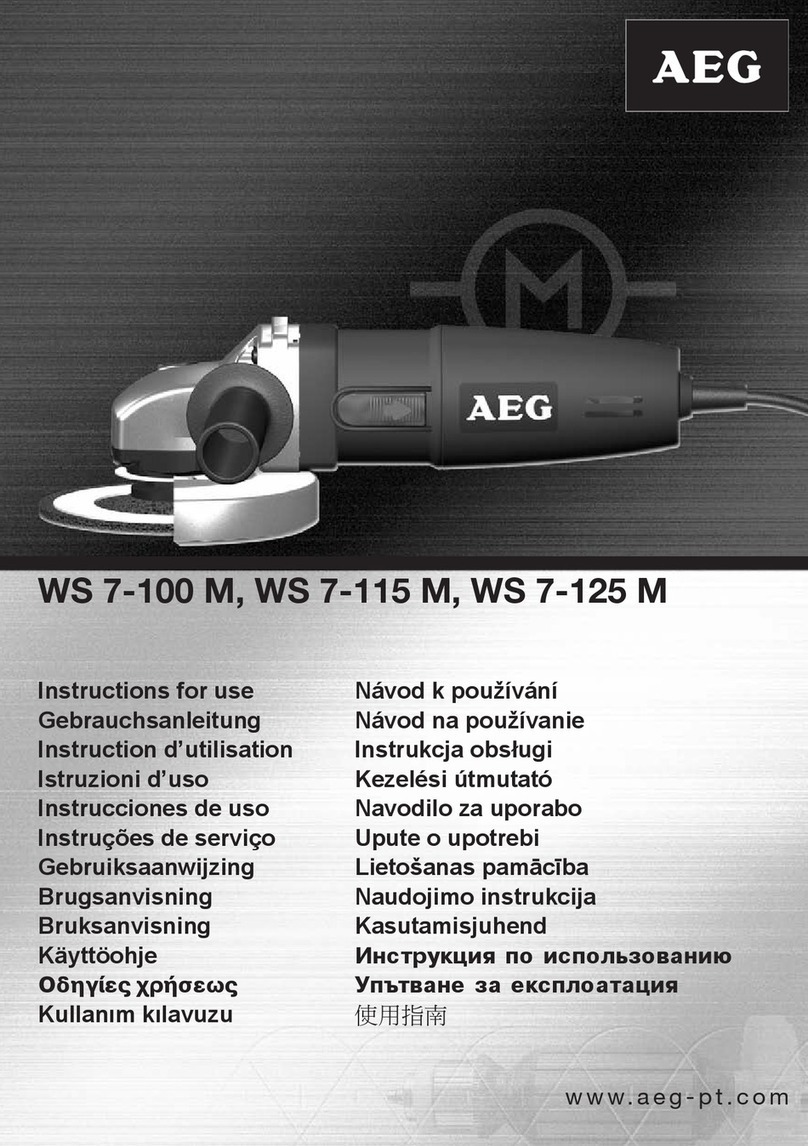 AEG WS 7-100 M User manual