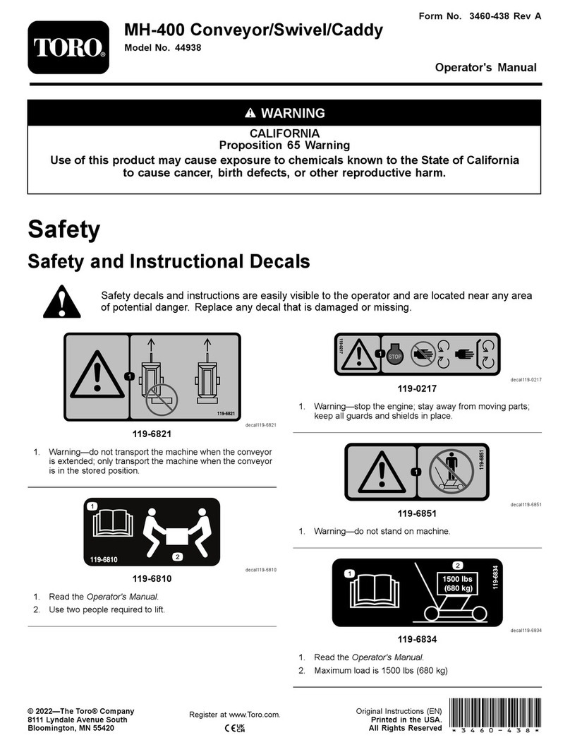 Toro MH-400 User manual