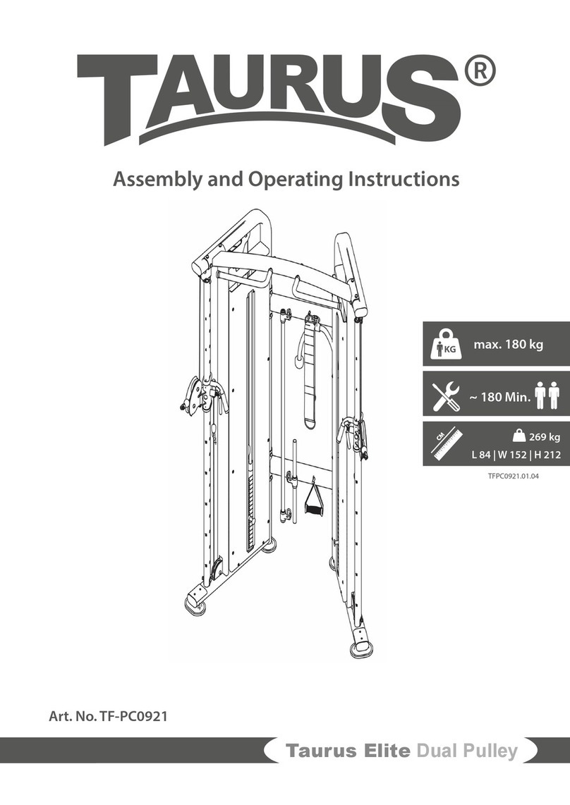 Sport-Tiedje Taurus Elite Dual Pulley TF-PC0921 Assembly and operating instructions