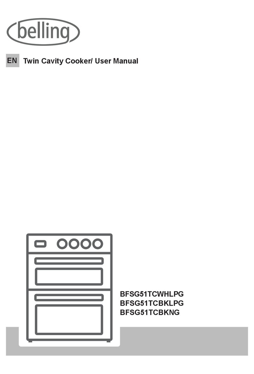 Belling BFSG51TCWHLPG User manual Belling BFSG51TCWHLPG User manual