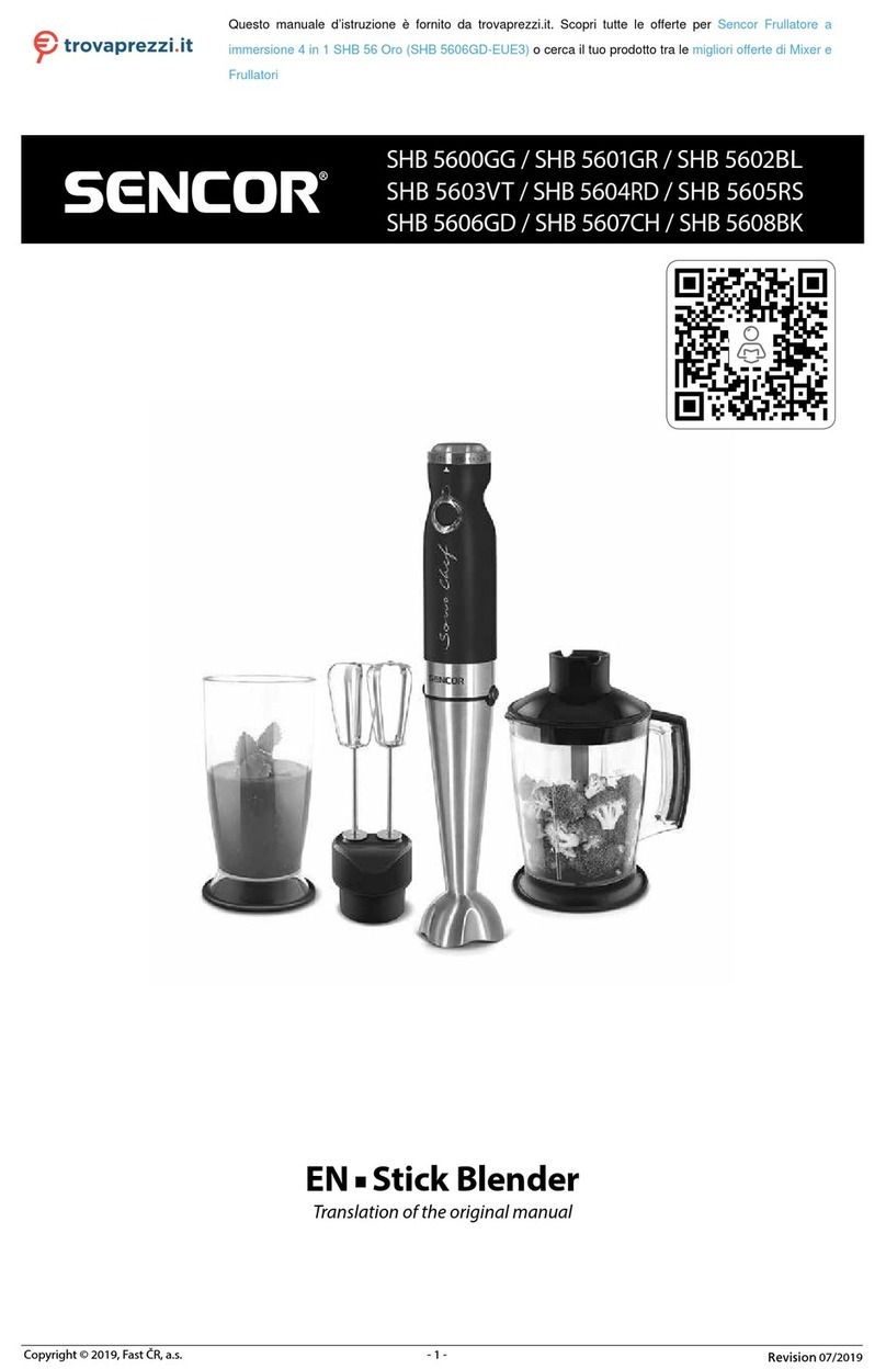 Sencor SHB 56SHB 5600GG manual