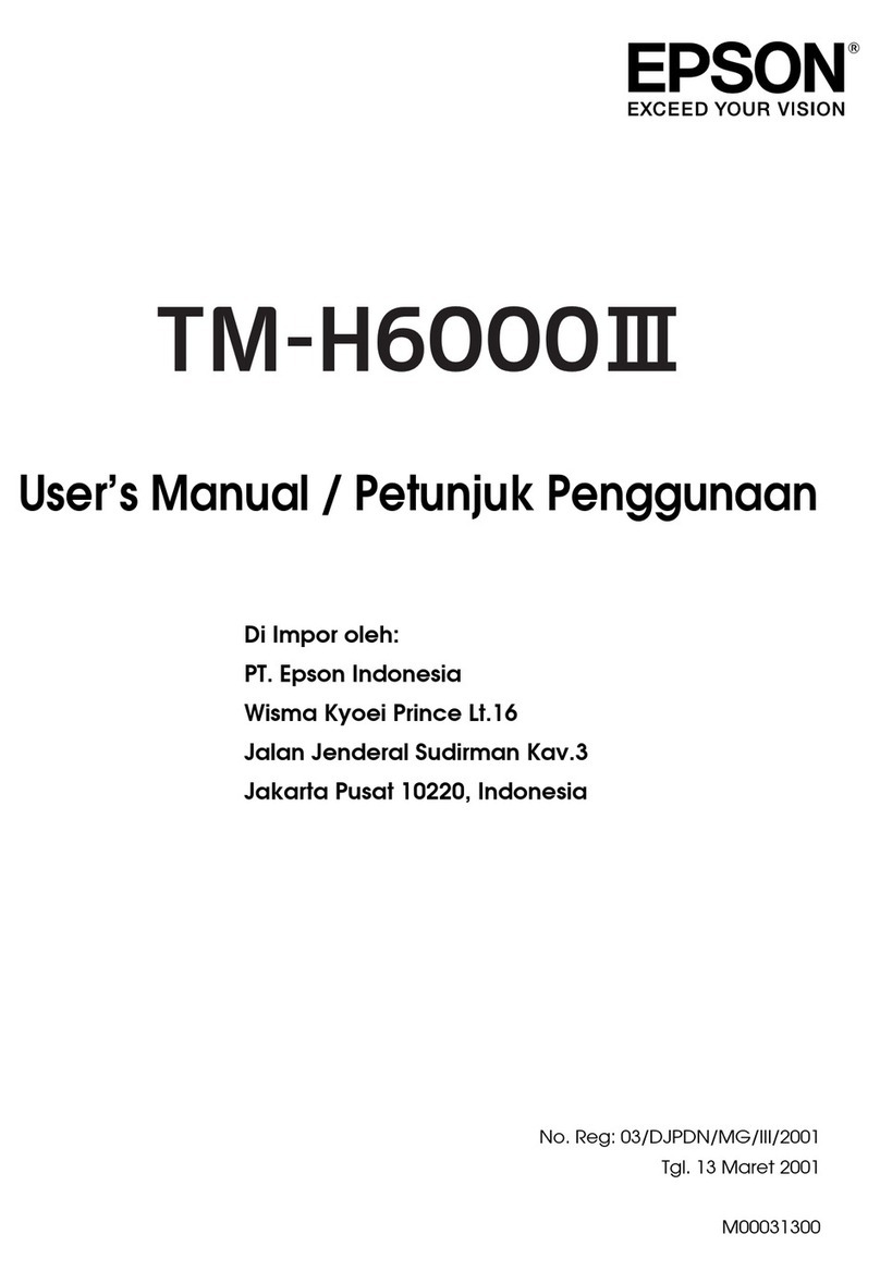Epson ProofPlus TM-H6000III User manual