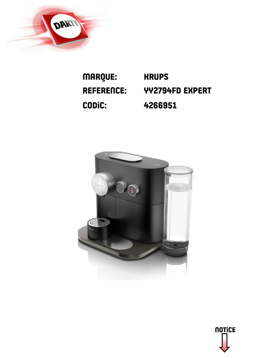 Krups NESPRESSO EXPERT YY2794FD user manual