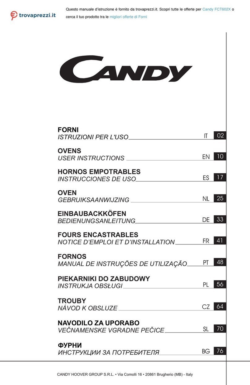 Candy FCT602X User manual