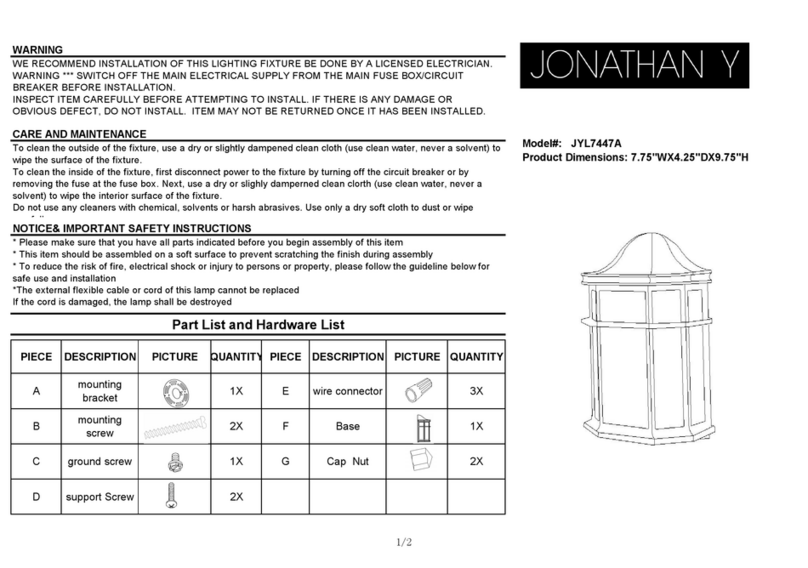 JONATHAN Y Henry JYL7447A manual