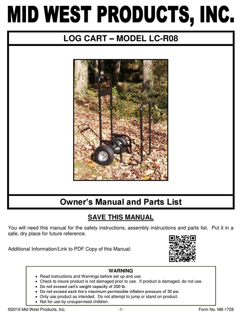 MID WEST PRODUCTS LC-R08 Owner's manual and parts list