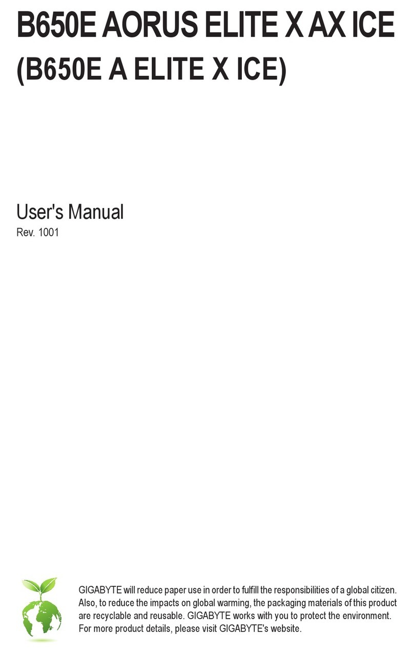 Gigabyte B650E AORUS ELITE X AX ICE User manual