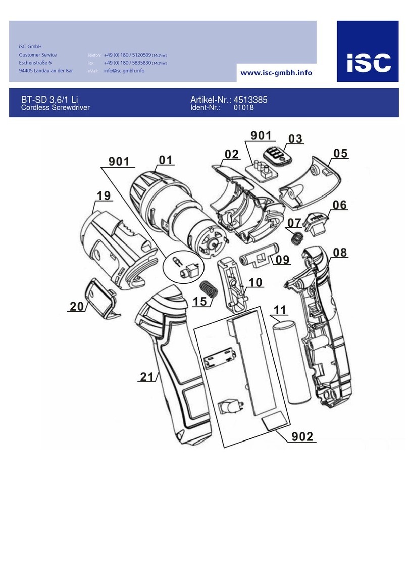 EINHELL BT-SD 3,6/1 Li operating instructions
