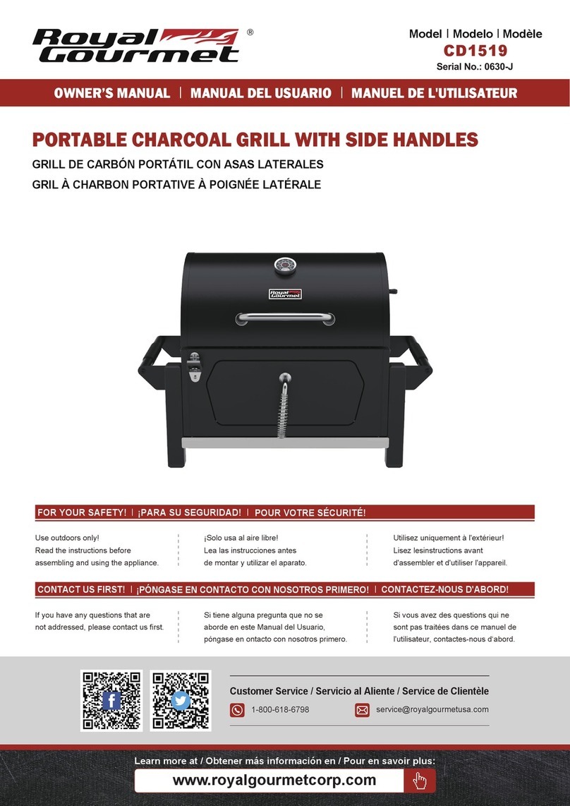 ROYAL GOURMET CD1519 owner's manual