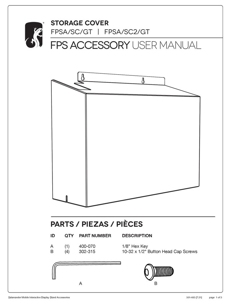Salamander Designs FPSA/SC/GT user manual
