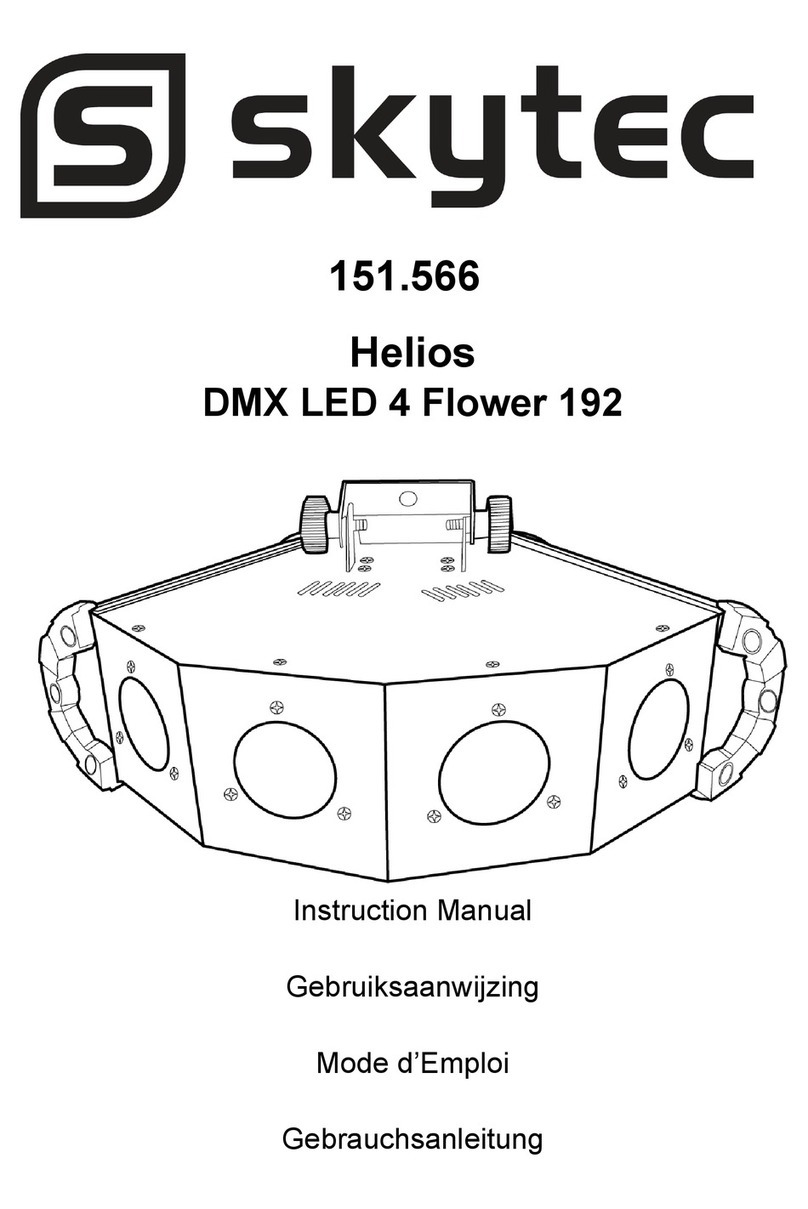 sky-tec Helios DMX LED 4 Flower 192 instruction manual