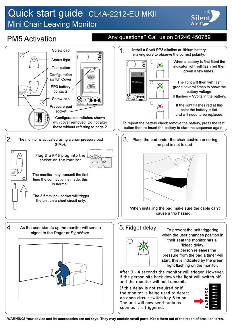 Silent Alert CL4A-2212-EU MKII quick start guide