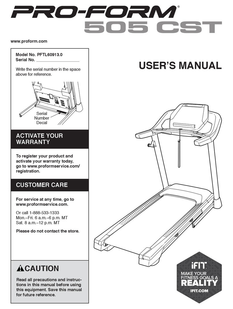 ICON Health & Fitness PFTL60913.0 User manual