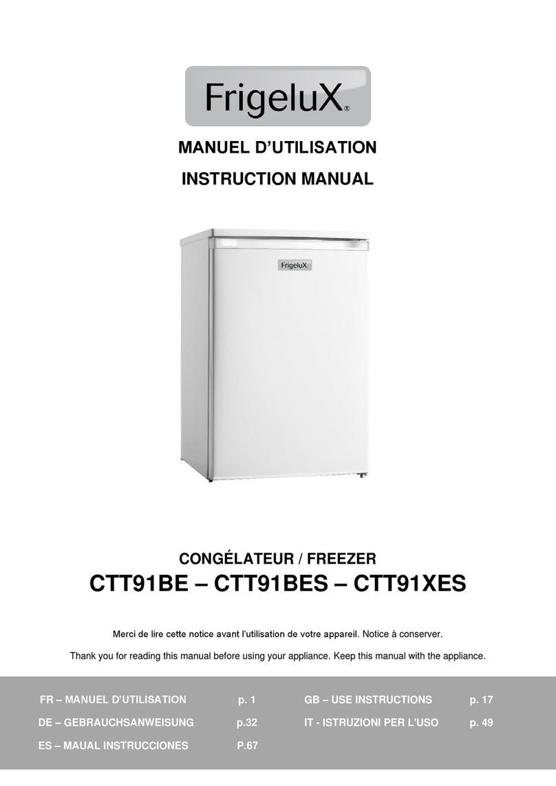 Frigelux CTT91BE User manual