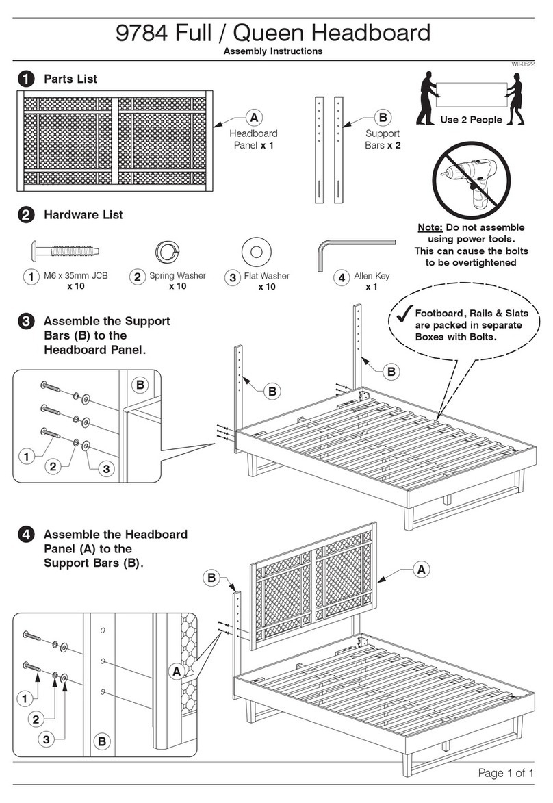 Baxton Studio Katrice 9784 Assembly instructions Baxton Studio Katrice 9784 Assembly instructions