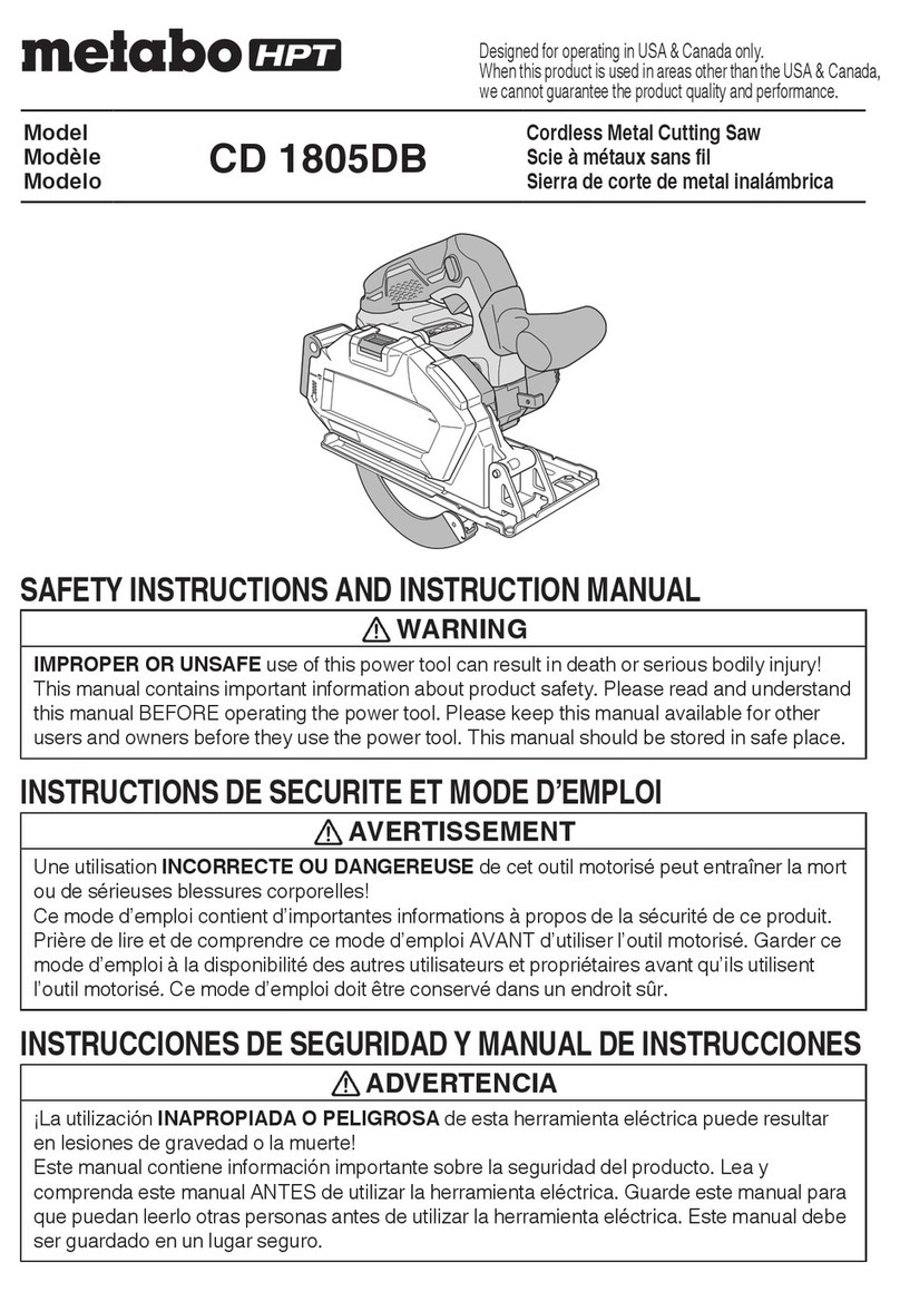 Metabo HPT CD 1805DB Troubleshooting guide