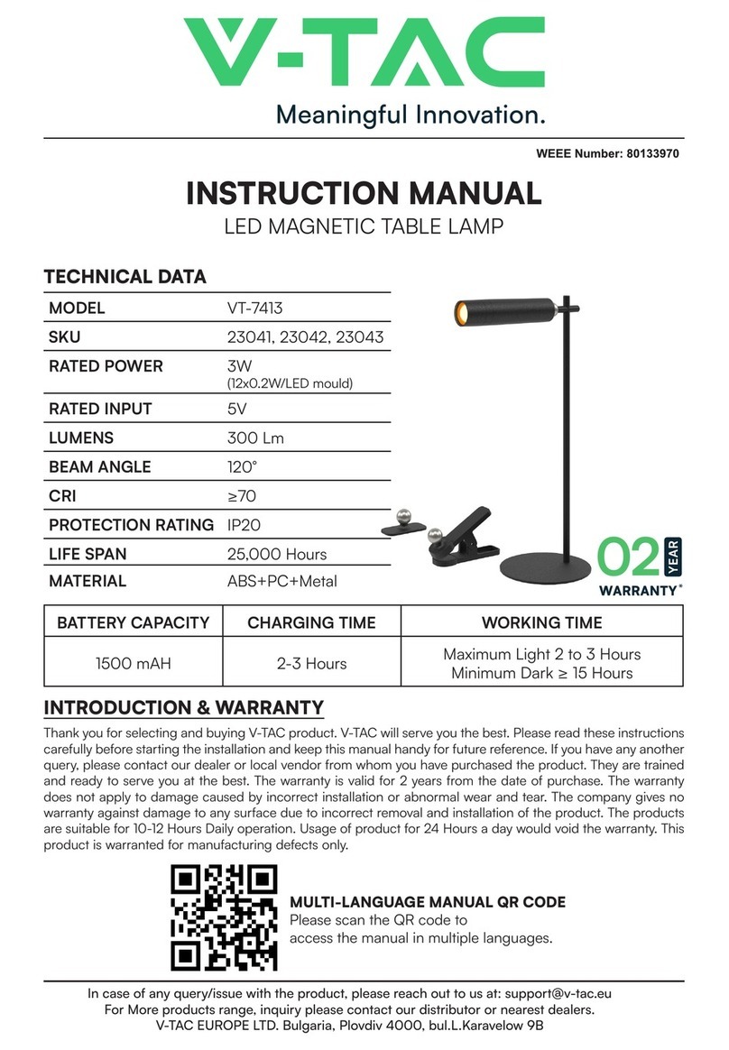 V-TAC VT-7413 instruction manual