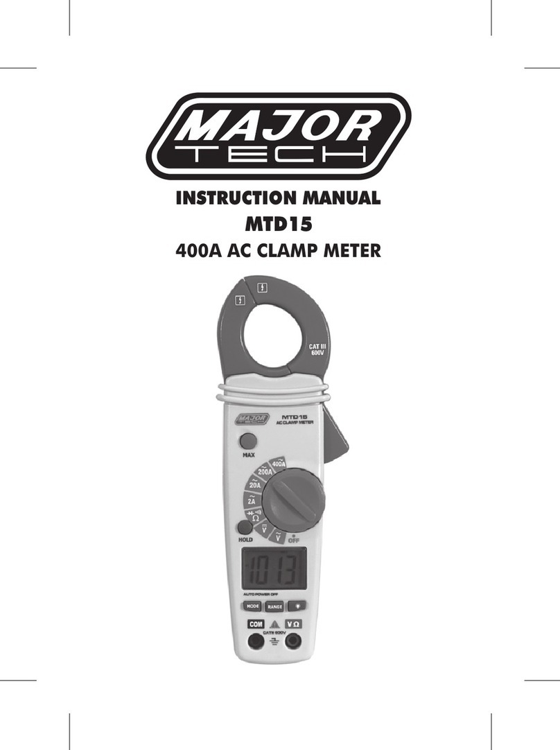 Major tech MTD15 instruction manual