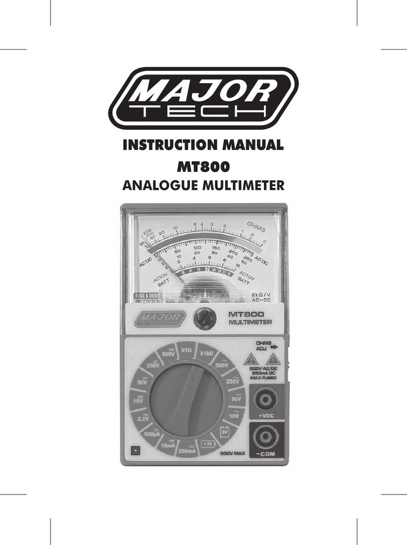 Major tech MT800 User manual