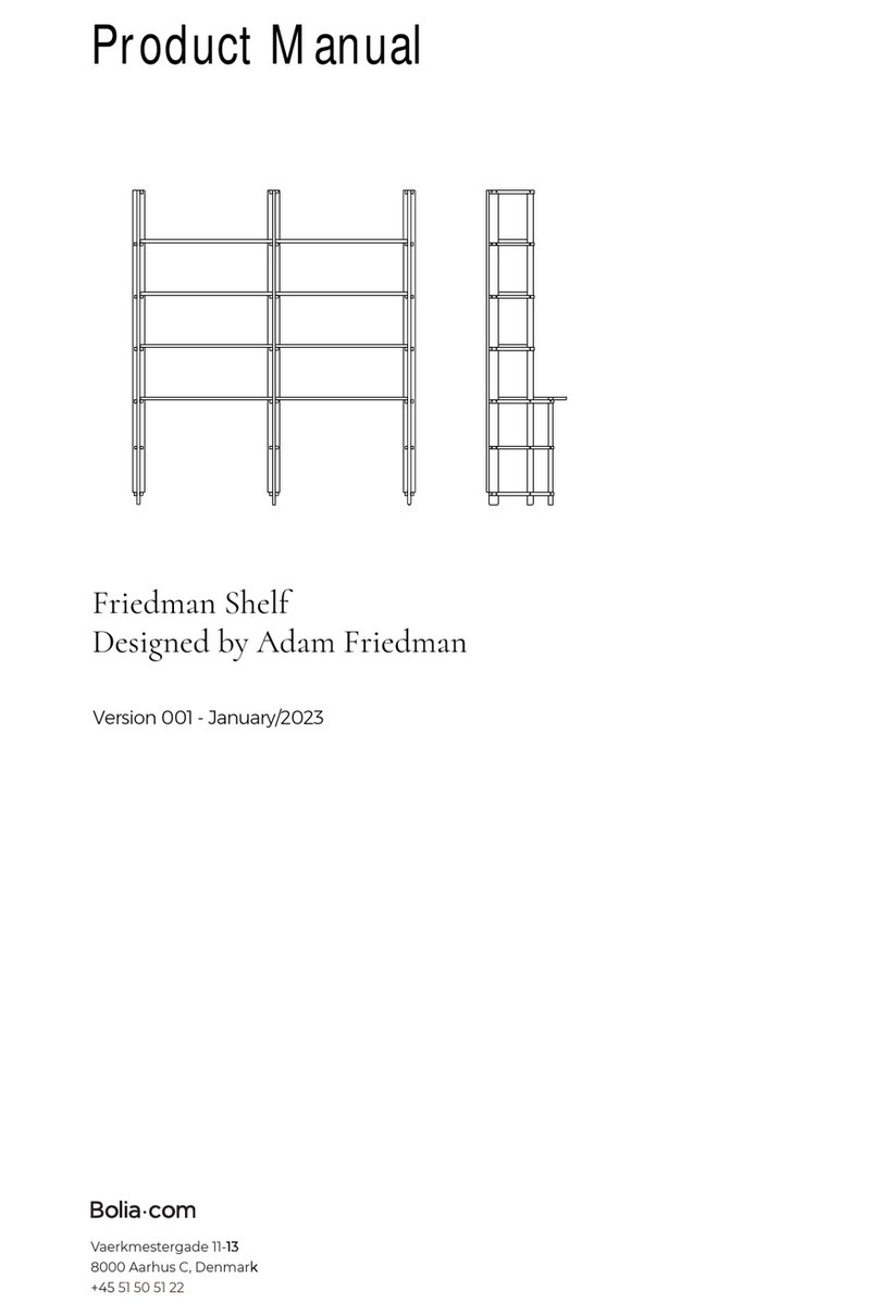 Bolia Friedman Shelf User manual Bolia Friedman Shelf User manual
