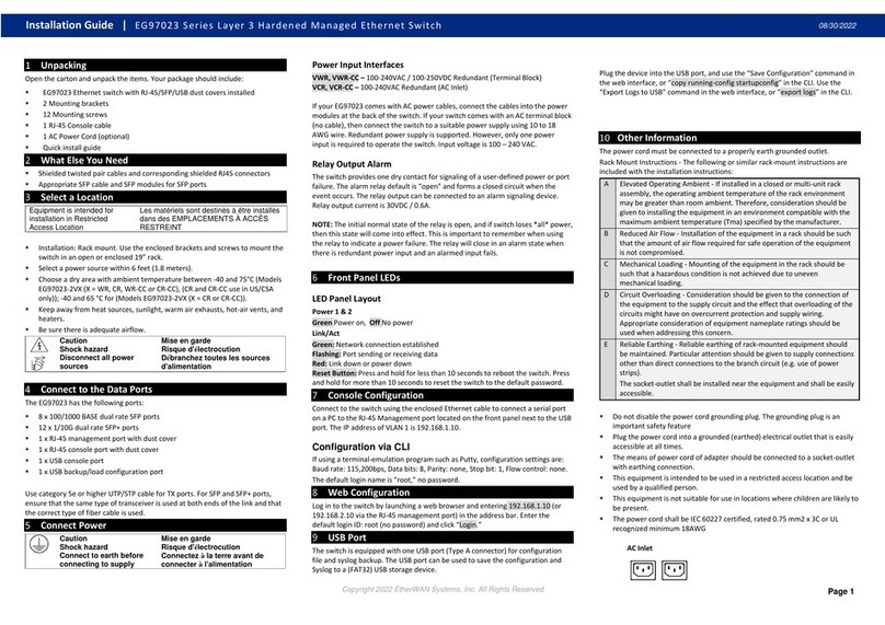 EtherWAN EG97023 Series User manual EtherWAN EG97023 Series User manual