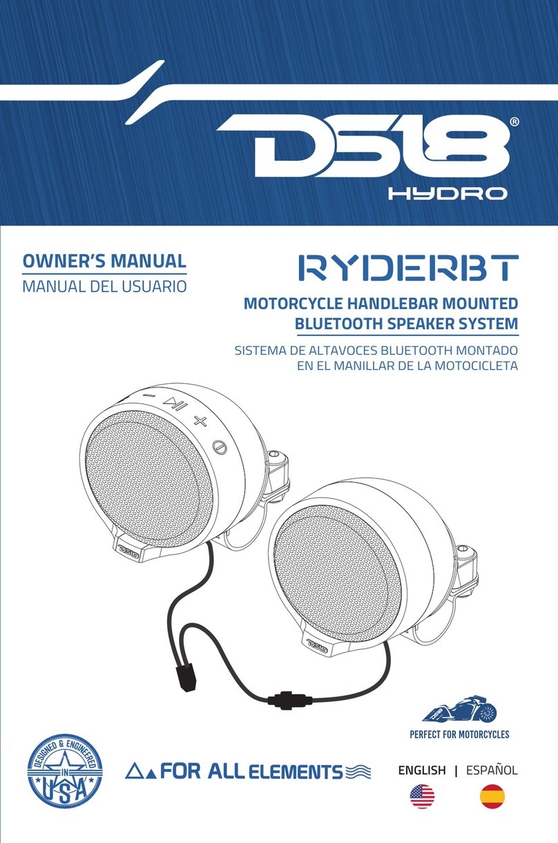 DS18 RYDERBT User manual