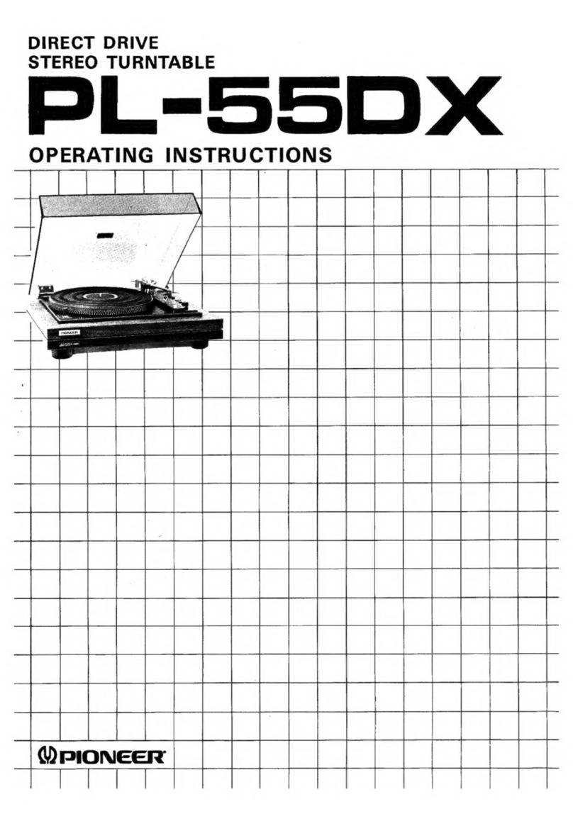 Pioneer PL-55DX User manual