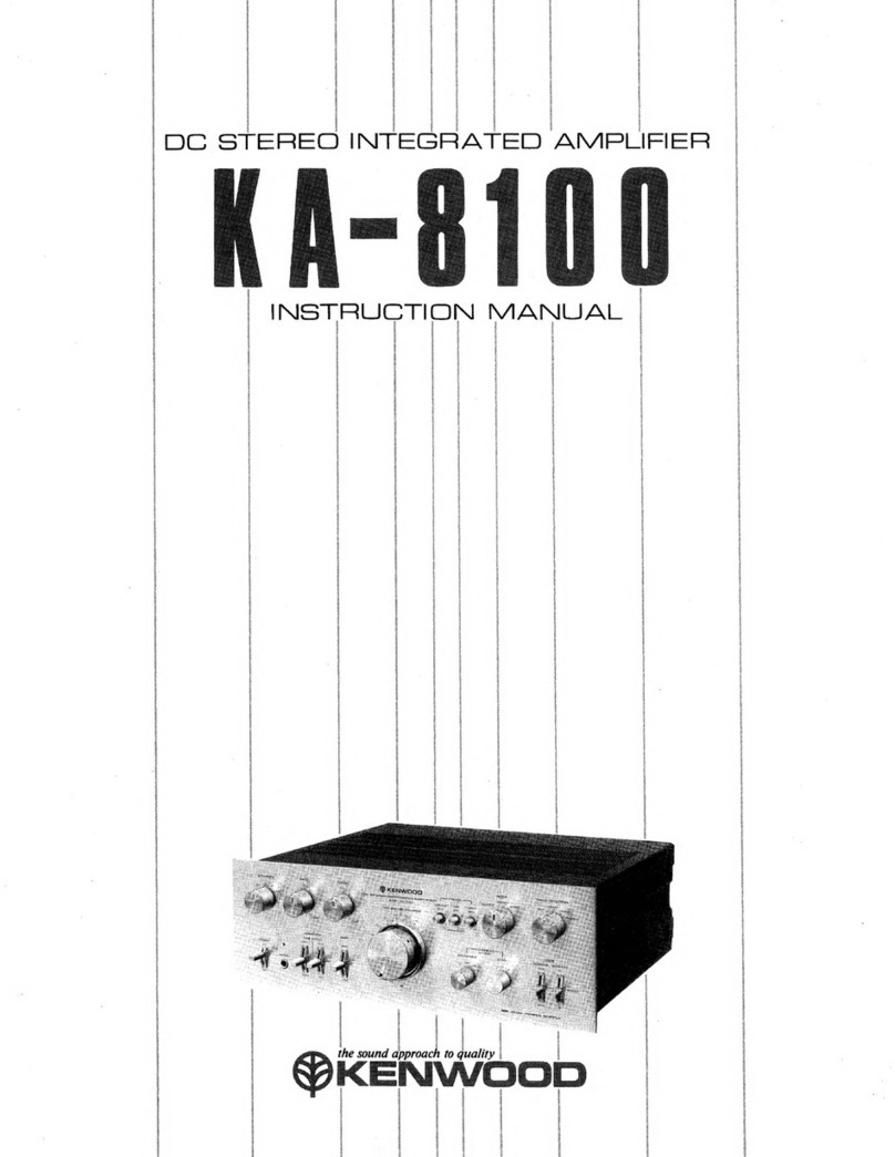 Kenwood KA-8100 User manual