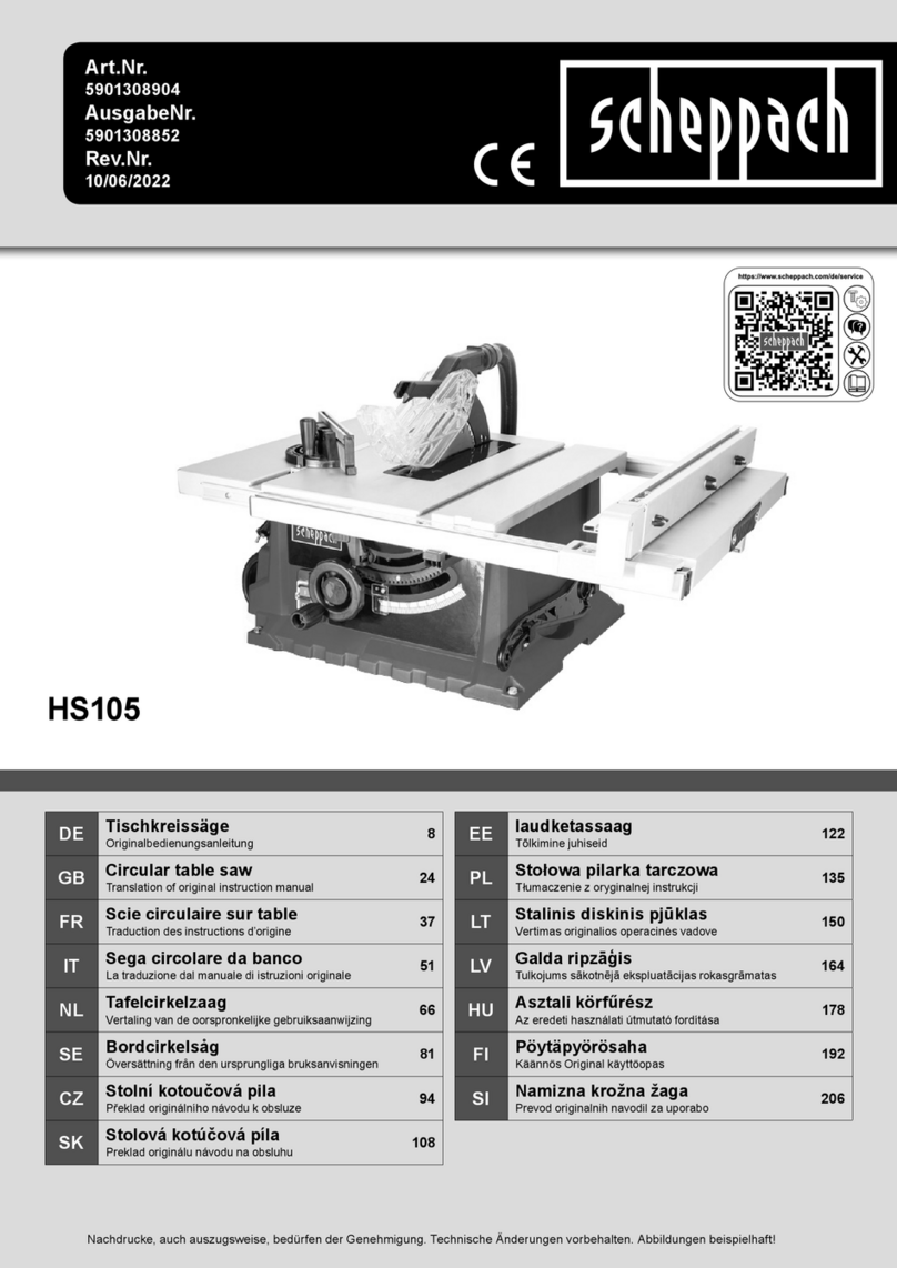 Scheppach HS105 Instructions for use