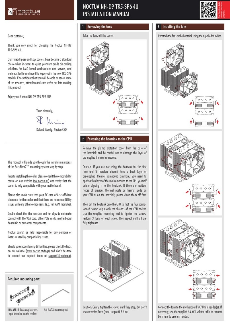 Noctua NH-D9 TR5-SP6 4U installation manual