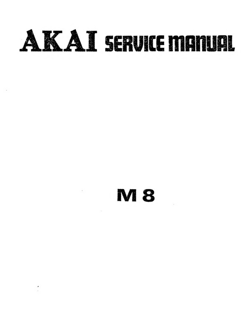Akai M8 User manual